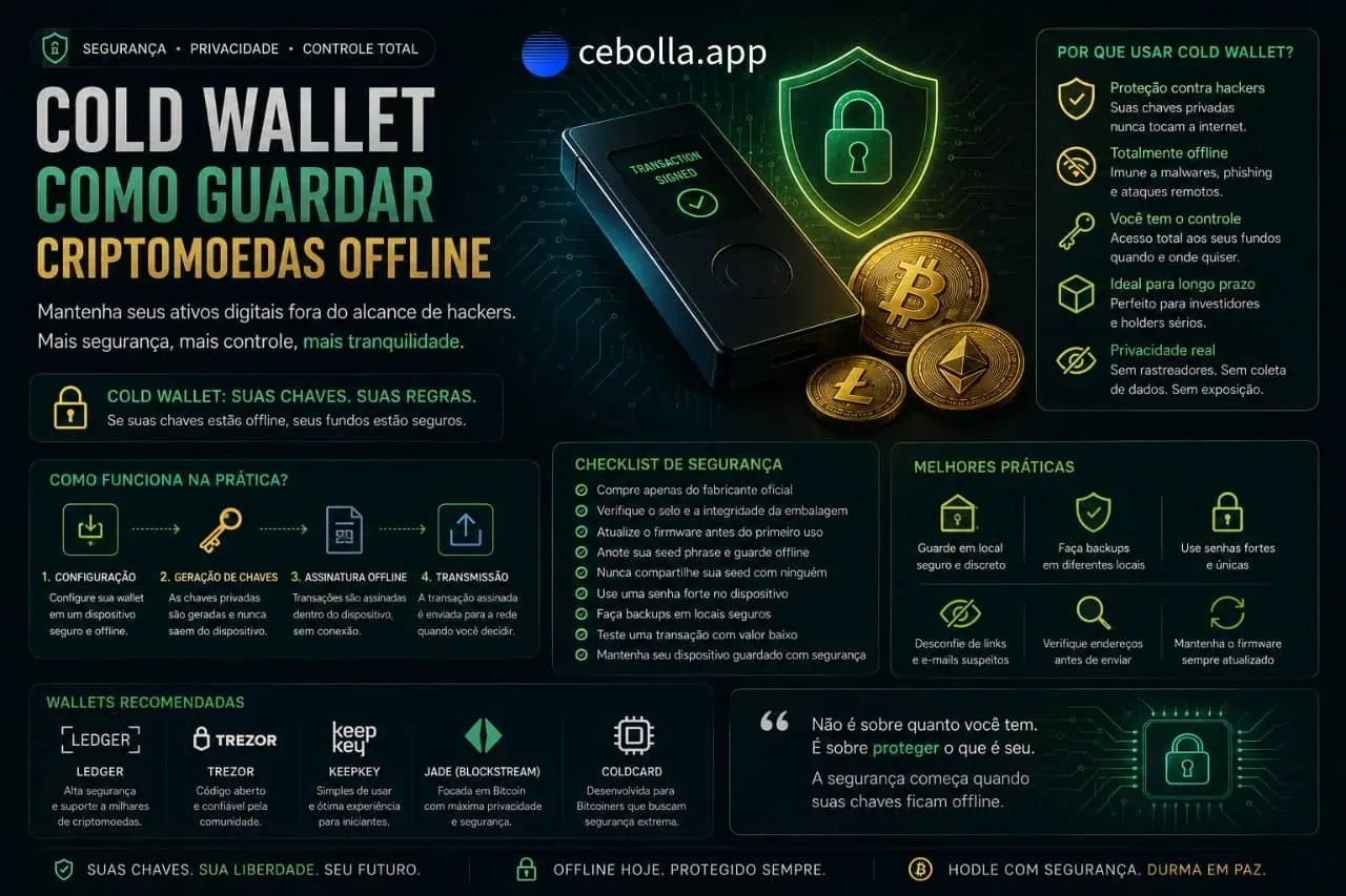 Cold Wallet Como Guardar Criptomoedas Offline