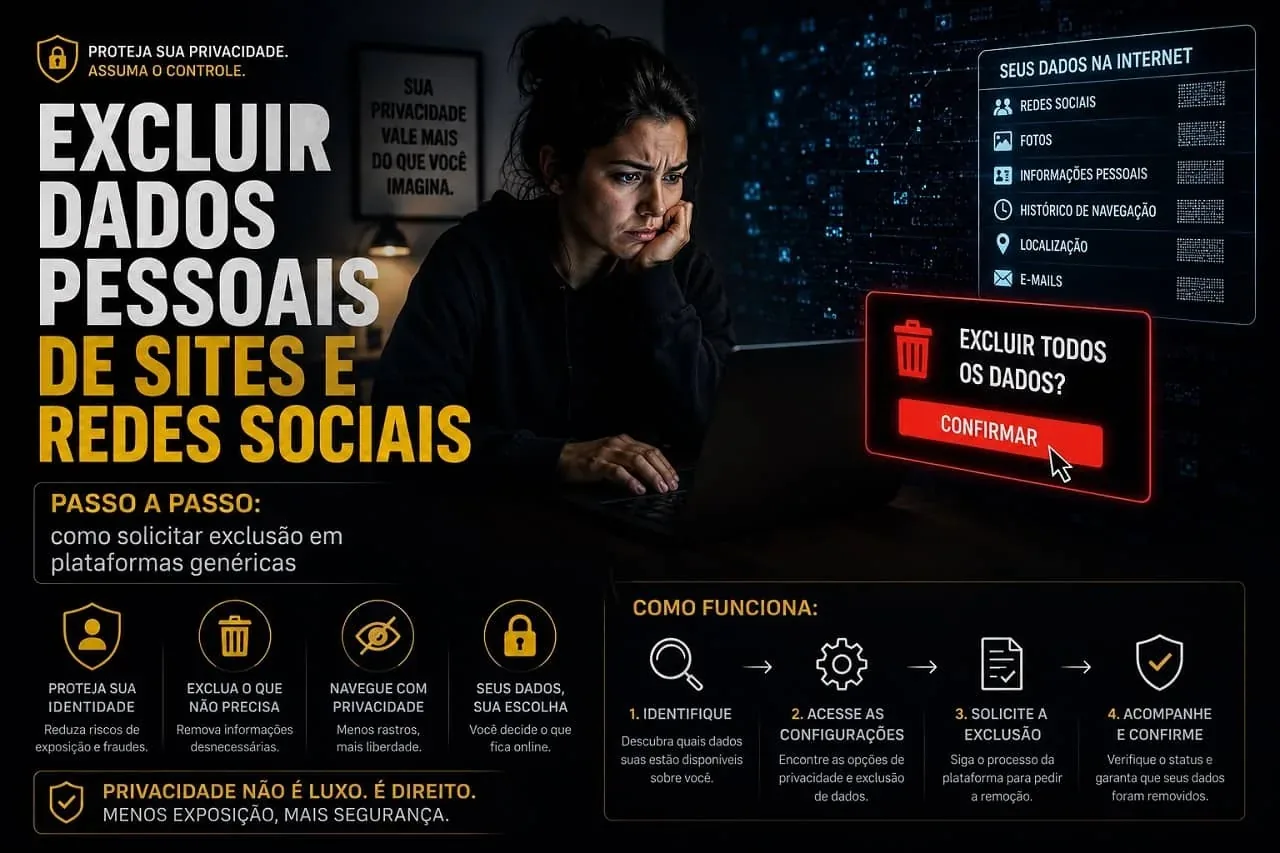 Excluir Dados Pessoais de Sites e Redes Sociais